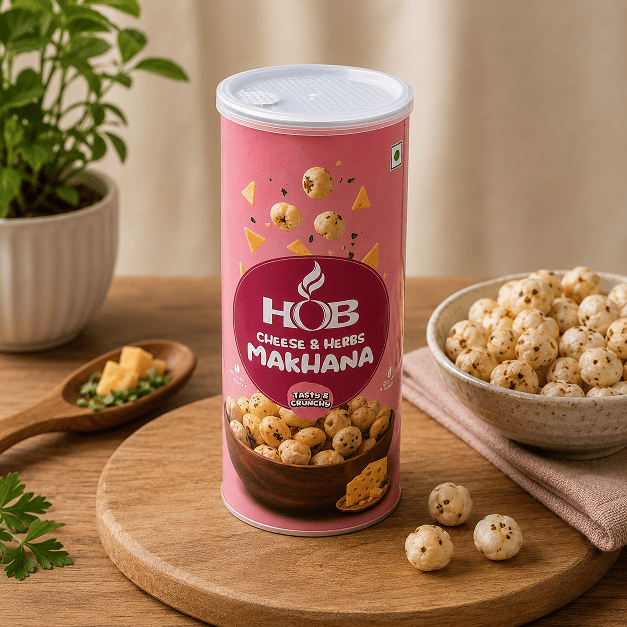 HOB Cheese & Herbs Makhana 60G view 2