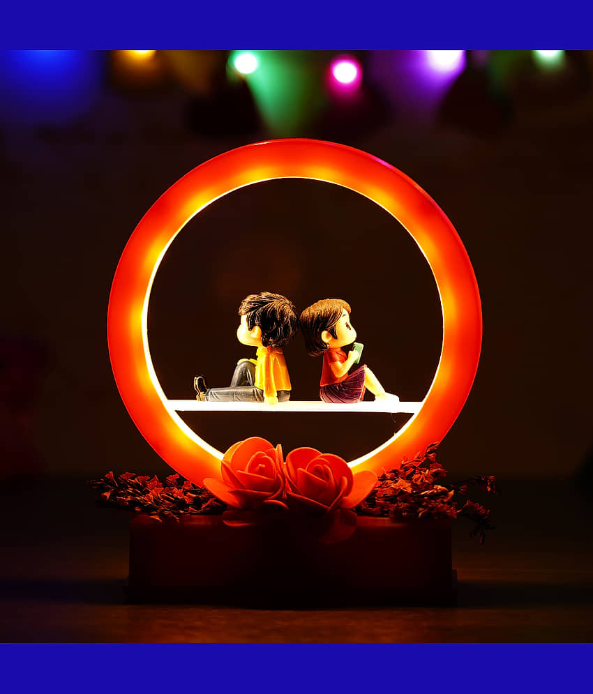 eCraftIndia Red Man Proposing Light Showpiece view 2