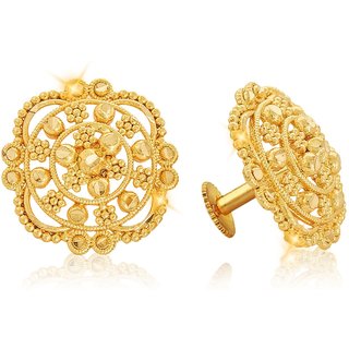Vighnaharta Traditional Daily Wear Gold Plated Alloy Stud Earring For Women And Girls view 2