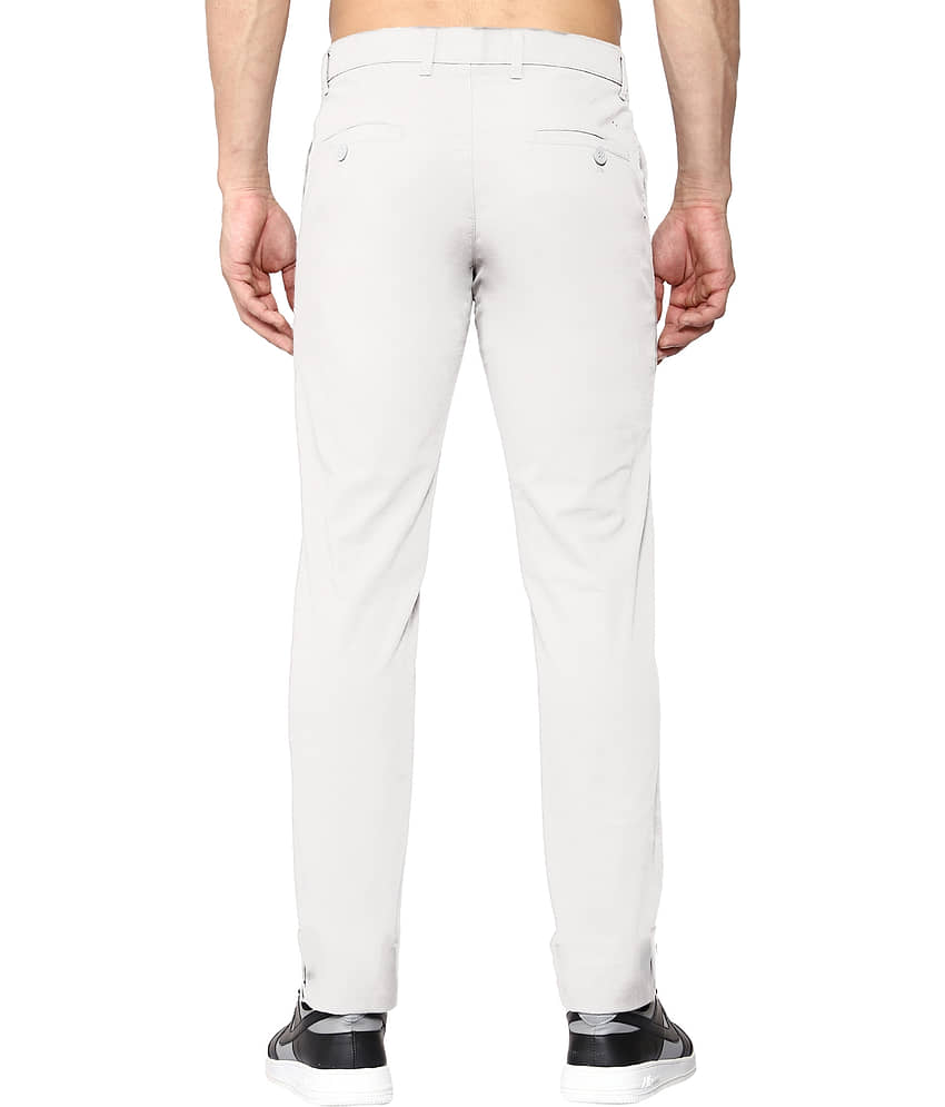 JB JUST BLACK White Regular Chinos ( Pack of 1 ) view 2