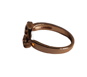 Rose Gold Ring with Sparkling Gemstones view 2