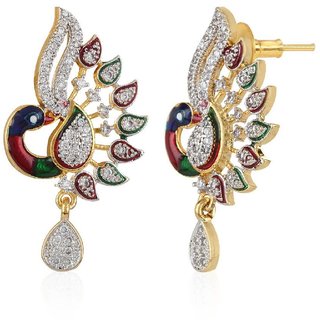 Hetprit Brass Gold Plated Pendent Set For Woman view 2