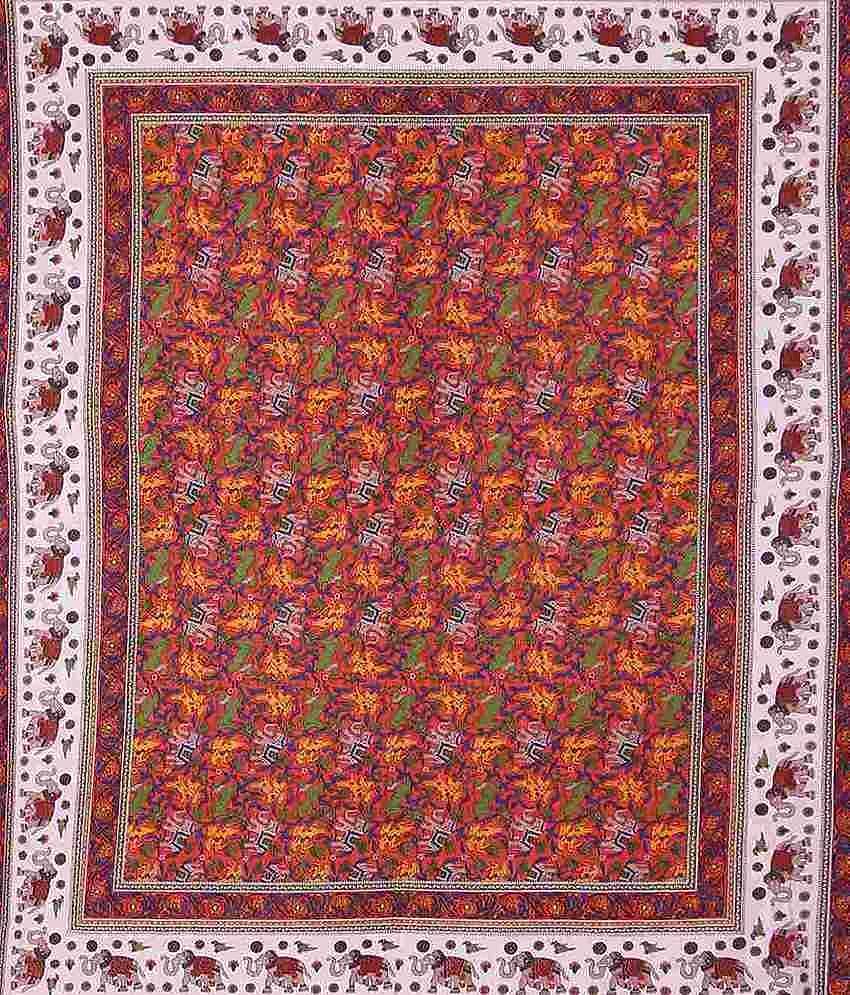 Uniqchoice Cotton King Bedsheet ( Multi ) view 2