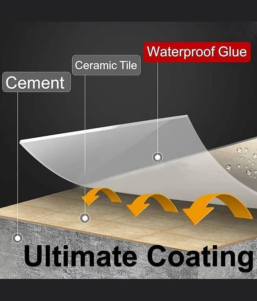 Crack Seal Glue 300gm with Brush Transparent Waterproof Glue for Roof Leakage Crack Seal Agent Roof Water Leakage Solution Water Proof Glue Transparent Glue Waterproofing for Pipe Wall Tiles view 2