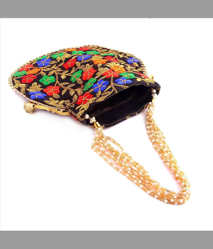 Apratim Black Silk Potli view 2