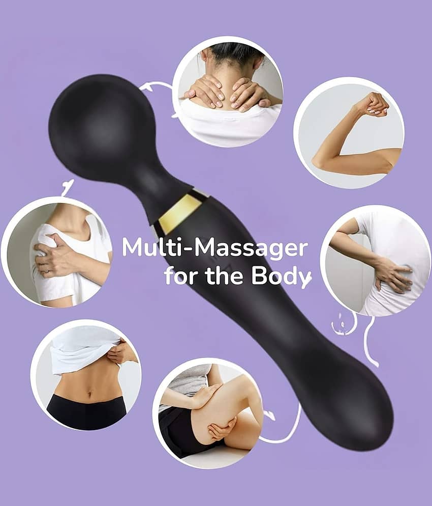 Skindora Personal Massager for Pain Relief | Full Body Electric Massager With 10 Vibration Speeds & Patterns | USB Rechargeable Handheld Massager | Waterproof, Medical Grade Silicone (Assorted Colors) view 2