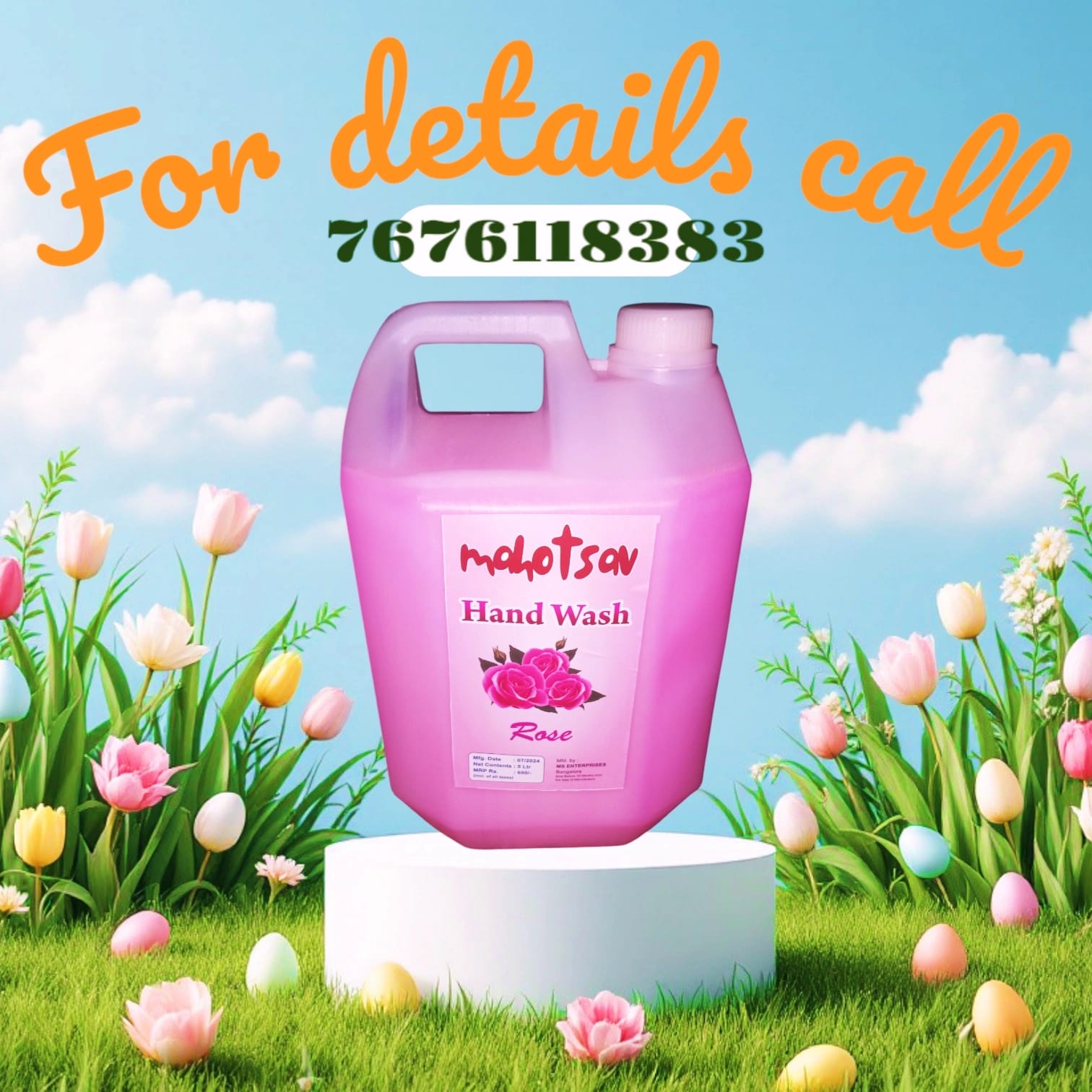 Handwash liquid soap 5 ltr can