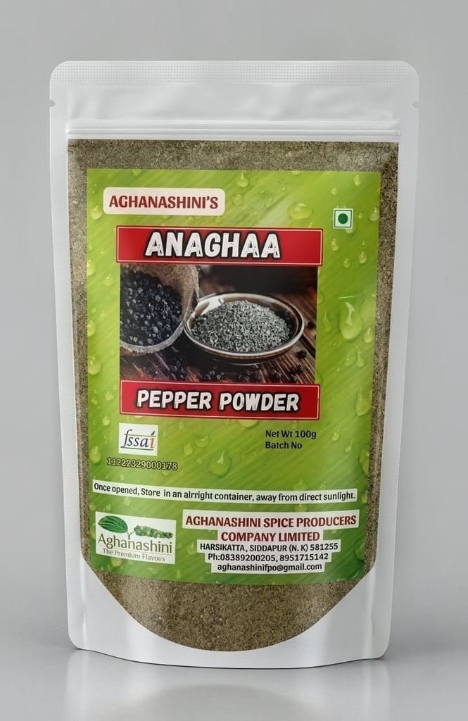 Aghanashini's Anaghaa Pepper Powder – 100g
