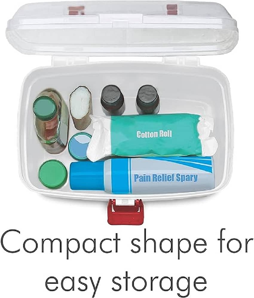 BRANZY Medical Box Plastic Off White Multi-Purpose Container ( Set of 1 ) view 2