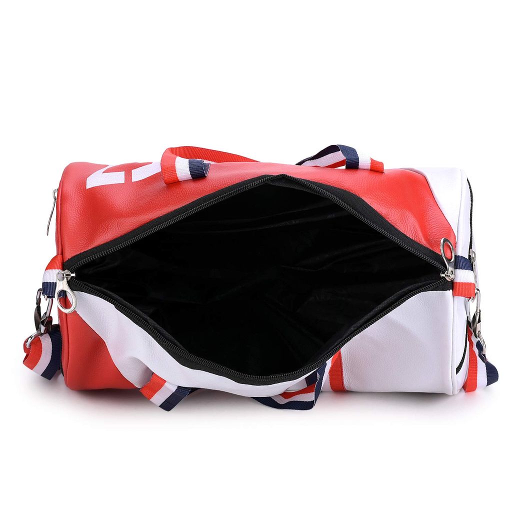 GROUPERS Duffle PU Leather Bag with Shaker Bottle-400ml & GloveslDuffle Bags Travel view 2