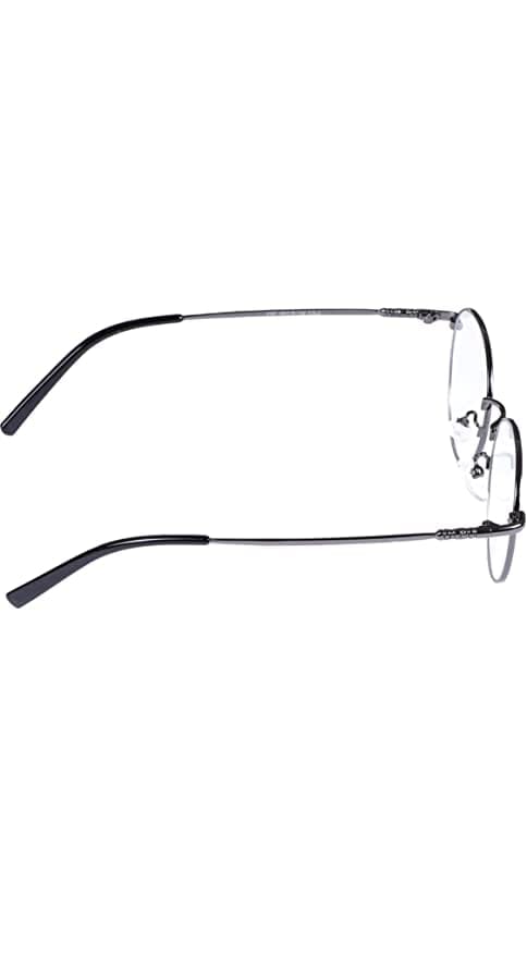 Jodykoes Elegant Looking Blu Light Protection Anti Glare Metal Round Frame Spectacle Eyeglasses Eyewear (Black) view 2
