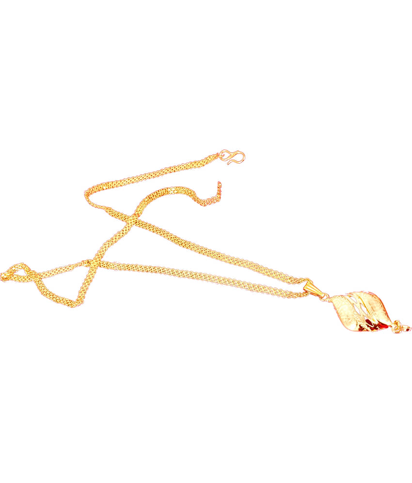 KRIMO Golden Pendant set ( Pack of 1 ) view 2