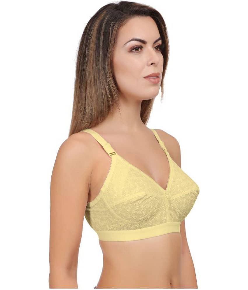 Eve's Beauty Cotton Minimizer Bra - Beige view 2