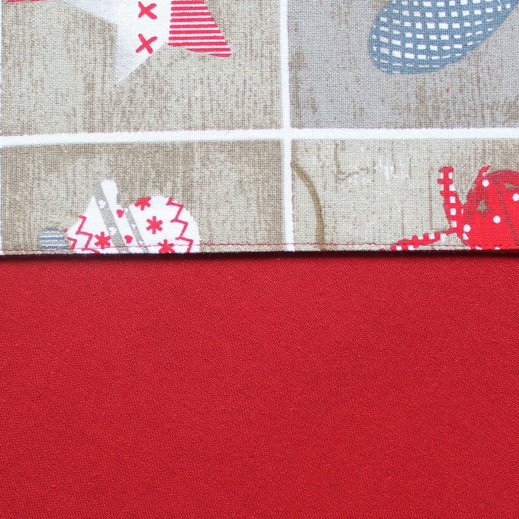 Airwill, Cotton Printed Pattern Table Runner 30x152cm (Red,Brown) - Pack of 1 view 2
