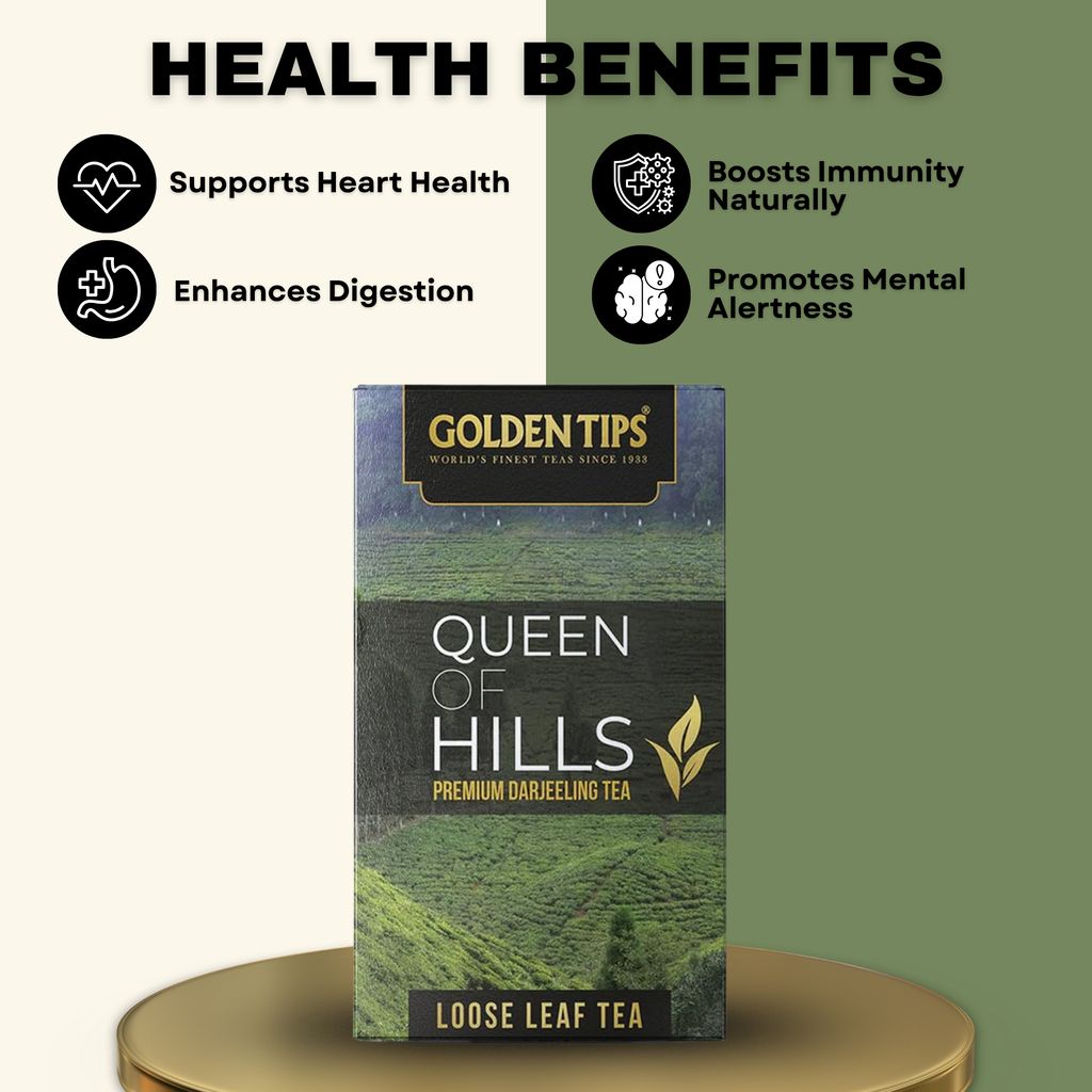 Golden Tips Queen of Hills Loose Leaves Tea (100 gm - 50 cups) view 2