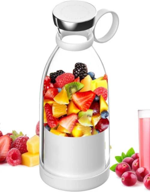 Fresh Juice Portable Blender, 350ML Smoothie Blender Bottle, Grinder For Smoothie or Shakes, Baby Food, Personal Mixer, Mini Juicer Travel/School/Office/Workout/Travel Use view 2
