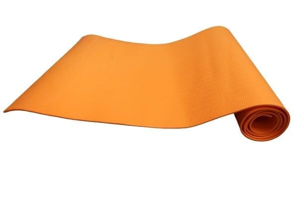 FAIRBIZPS Yoga Mat -4mm For Women Yoga Mat for Men Exercise mat for home workout yoga Mat for women GYM Mat (Orange Pac of 2) view 2