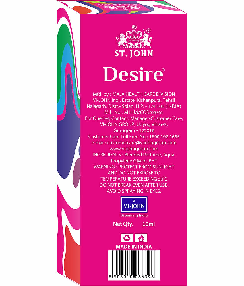 ST.JOHN Cobra ,Desire & Essence ,Pocket Perfume For Men 10ml Each (30ml) - Pack of 3 view 2