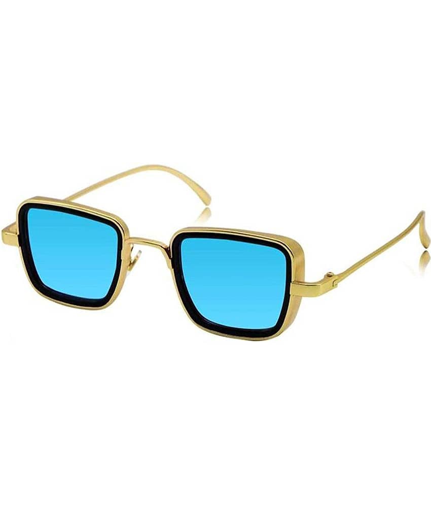Kanny Devis - Gold Rectangular Sunglasses ( Pack of 1 ) view 2