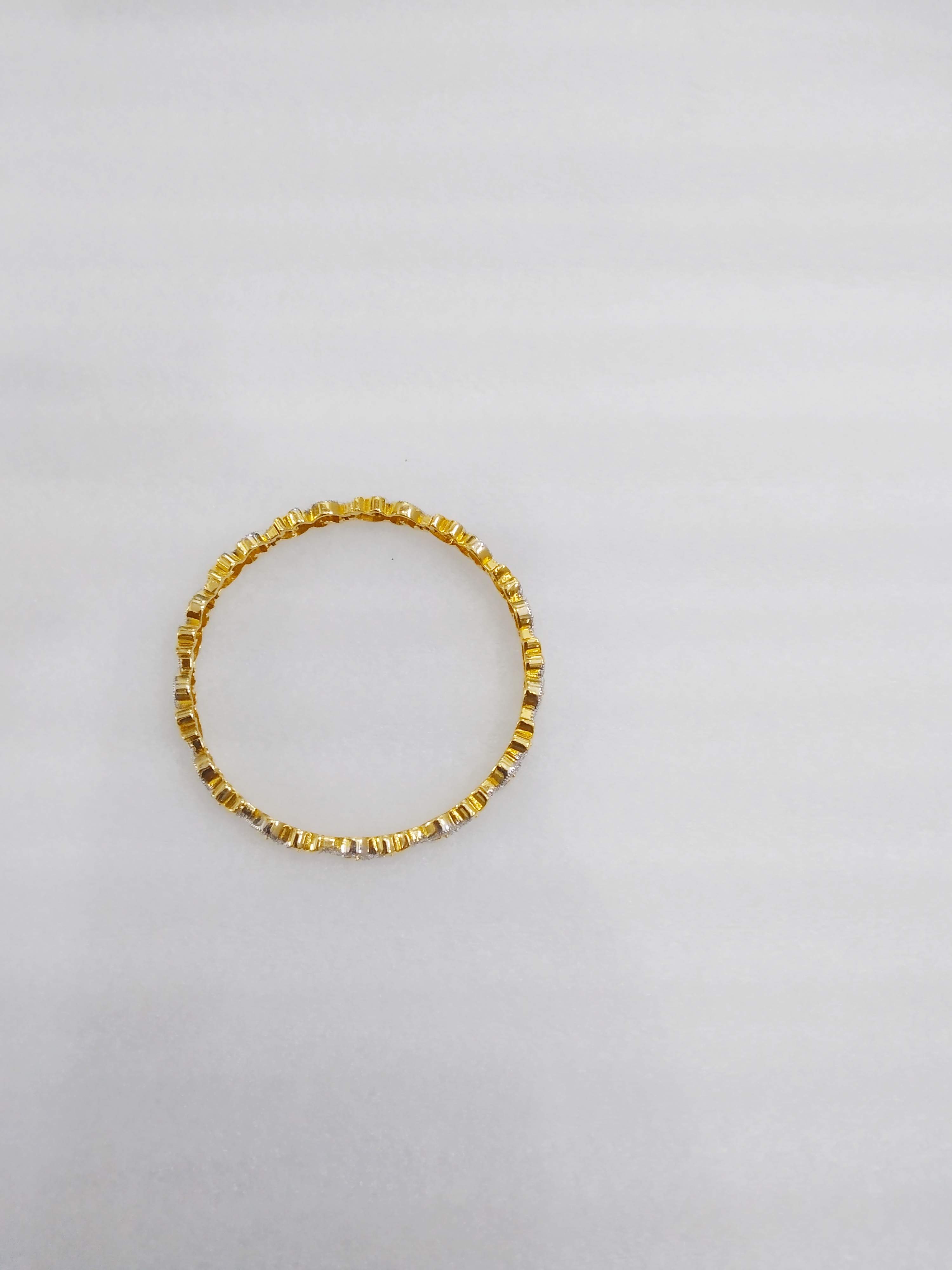 American diamond ganga jamuna bangles 2.4 size view 2