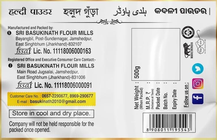 Kalash Turmeric Powder | Haldi Powder | Pure & Natural Turmeric | No Additives or Preservatives 500gm view 2