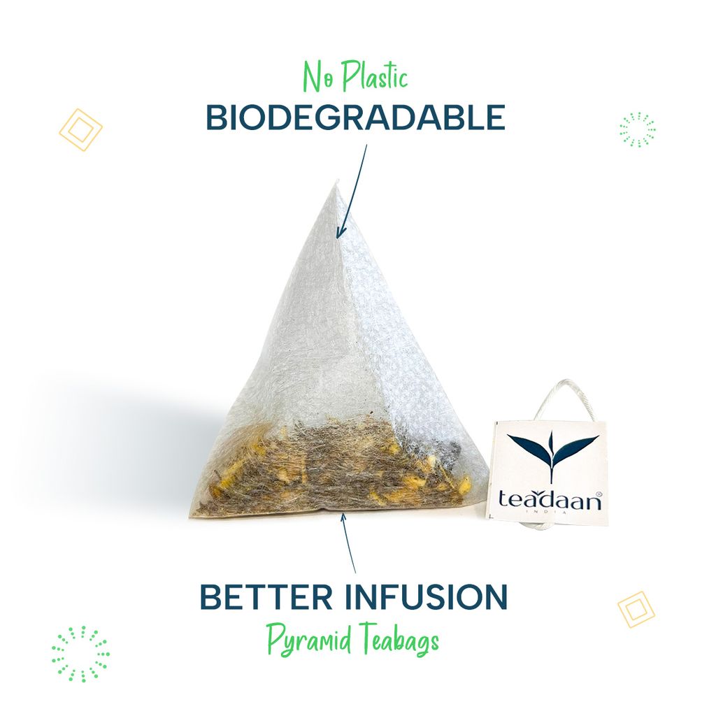 TEADAAN Herbal Infusion - 15 Pyramid Tea Bags - Natural Herbal Blend to Boost Immunity, Support Healing & Recovery | Good for Daily Wellness view 2