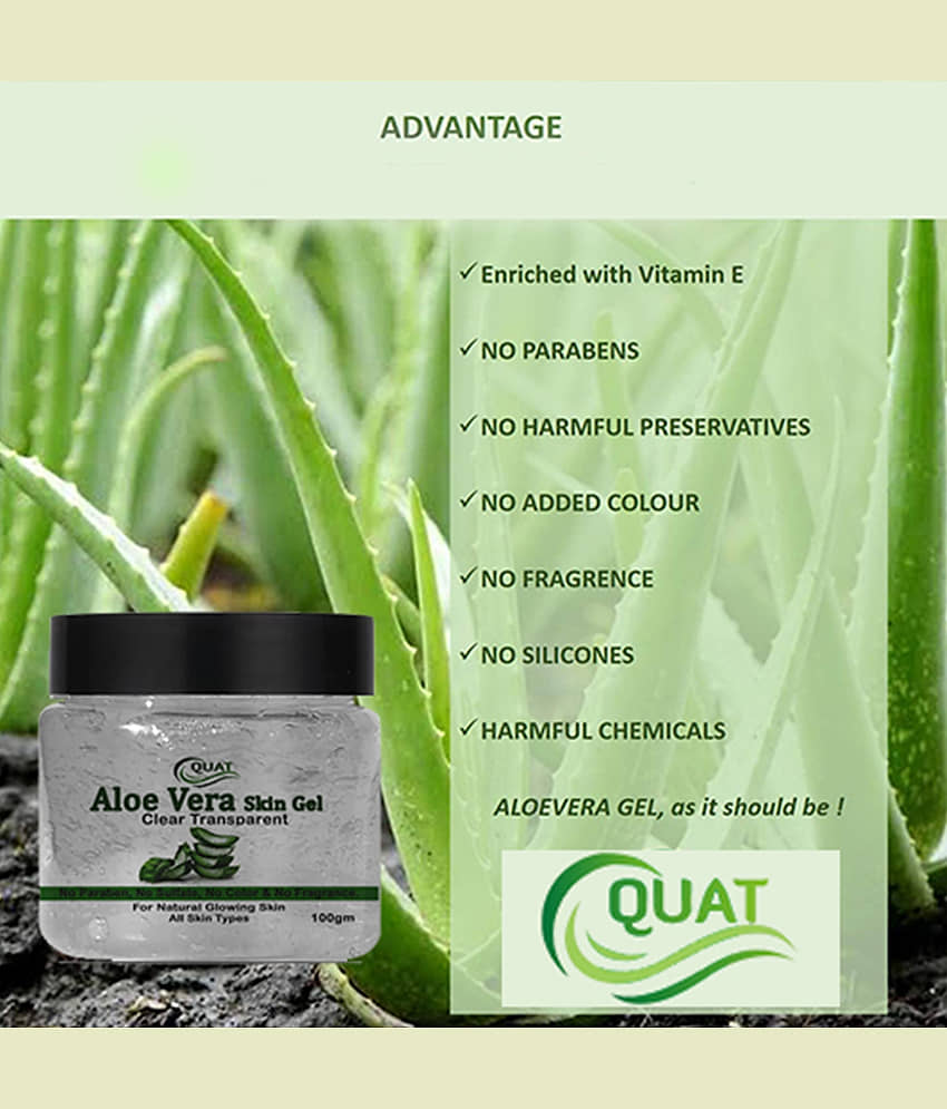 99% Pure Aloe Vera Gel For Face,Hair, Skin & Nail | Moisturizing, Soothing & Hydrating | Multipurpose Gel |100% Natural extract | view 2