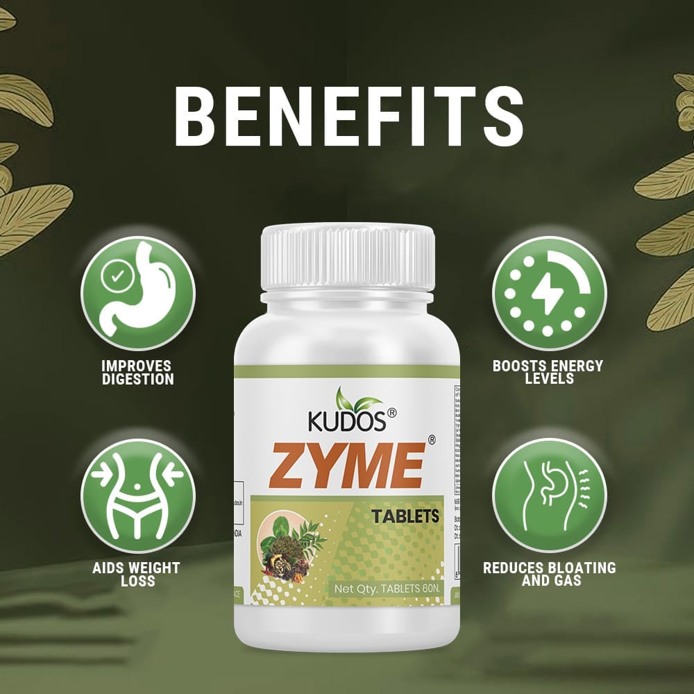 Kudos Zyme Tablets | 100 Tablets view 2