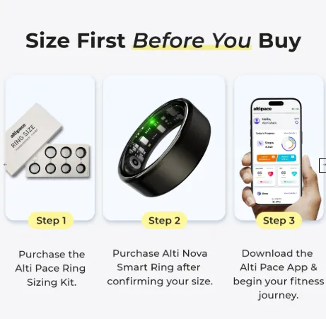 Alti Nova Smart Ring / Size-US 11 view 2