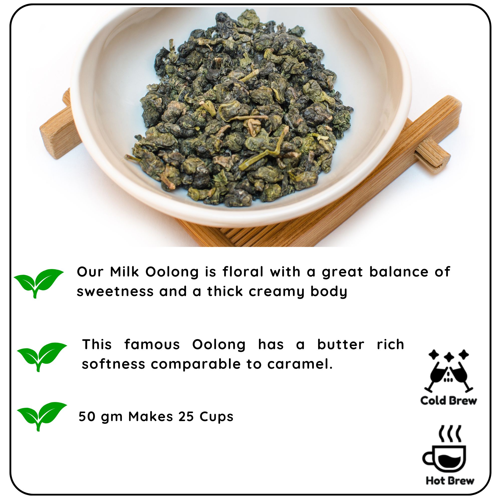 STRESS BUSTER Milk Oolong Leaf view 2