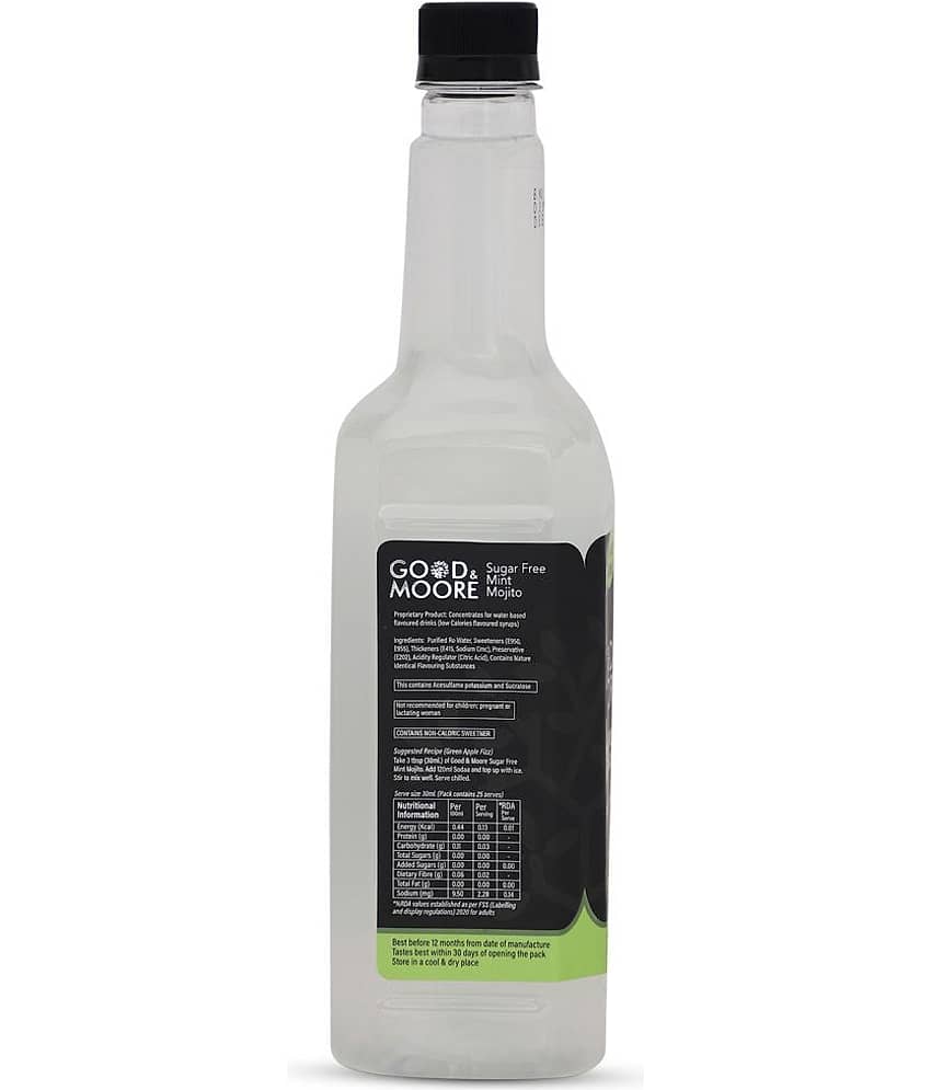 GOOD+MOORE Mint Syrup 750 mL view 2