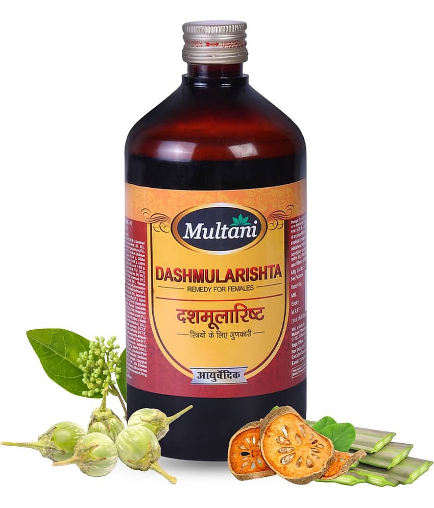 Multani Dashmularishta Syrup For Post-Delivery Weakness, Loss of Appetite - 450ml (Pack of 1)
