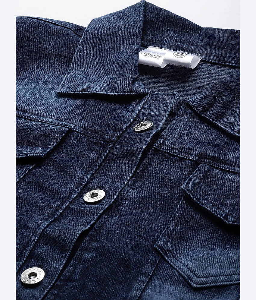 Aarika Women Regular Jacket ( Navy Blue ) view 2