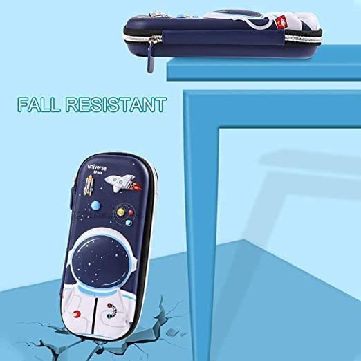 viva smart Astronaut 3D Pencil Case with Compartments, Pencil Pouch for Kids, Pencil Box for Kids, School Supply Organizer for Students, Stationery Box Pouch view 2