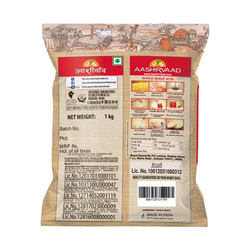 Aashirvaad Superior Whole Wheat Mp Atta, 1 Kg view 2