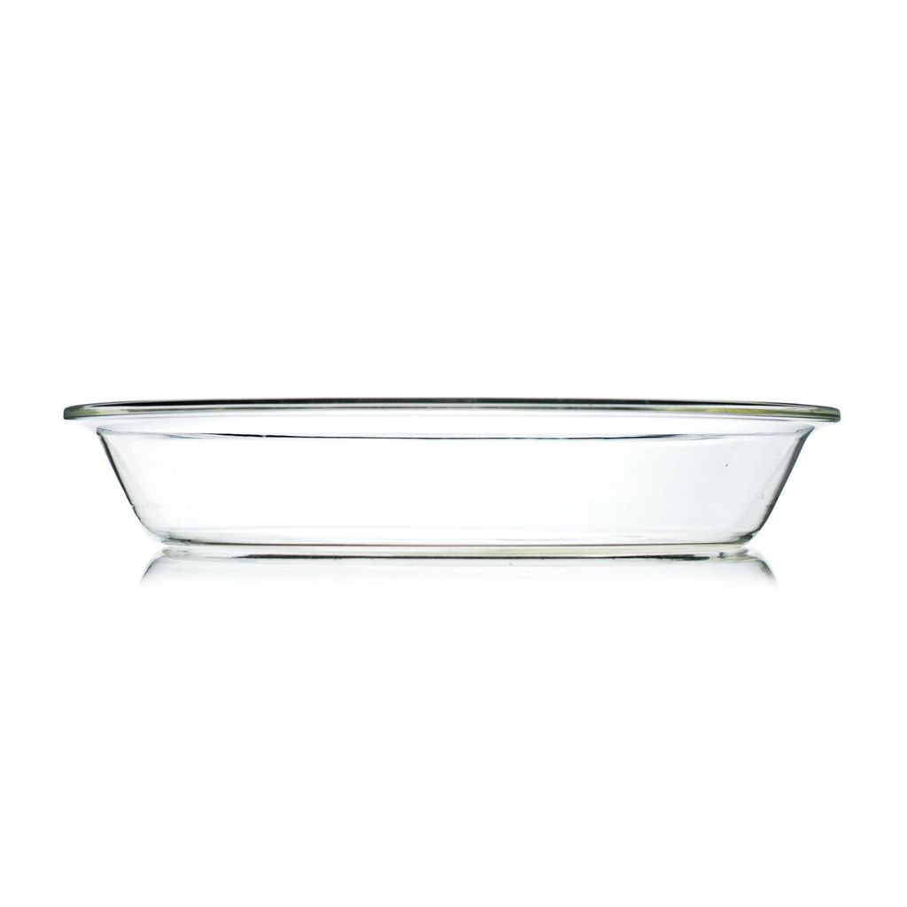 VERTIS Pizza Plates Set of 2 Half Plates Clear Ovenproof Flameproof view 2
