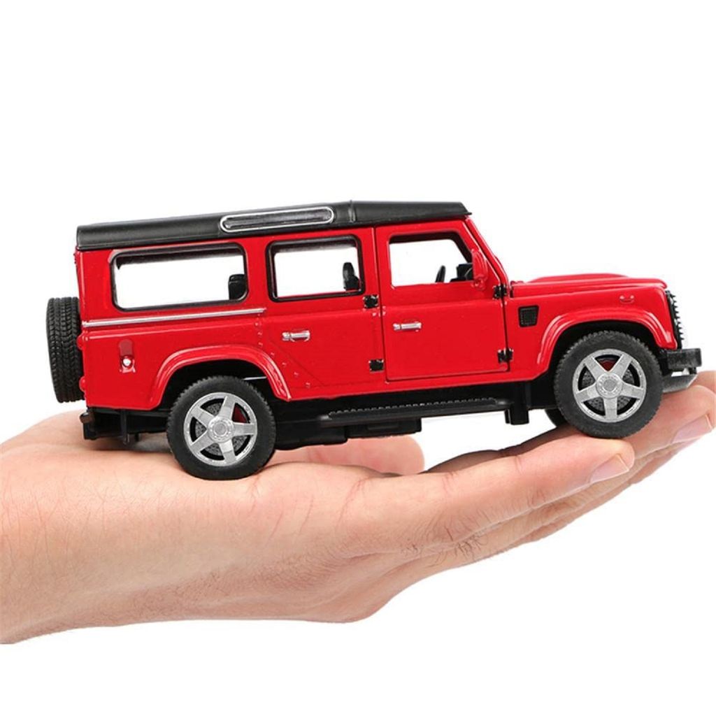 KTRS ENTERPRISE 1:32 Diecast Metal Pullback Toy car with Openable Doors & Light, Music Boys car for Kids Best Toys Gifts Toys for Kids 3 Years Boys Girls. (Land Rover Defender) view 2