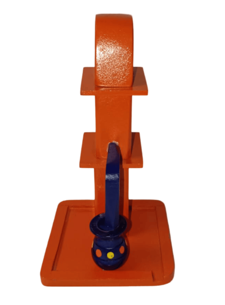Wooden Hand Water Pump Toy for Kids (orange) view 2