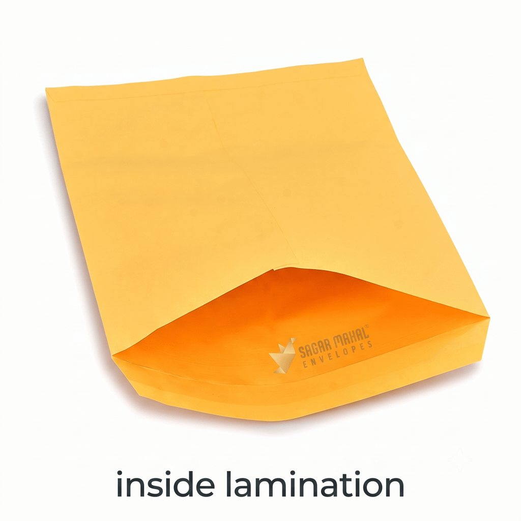 14 x 10 Inch Yellow Laminated Envelope 90 GSM - Jumbo Yellow Laminated Envelope for Heavy Use