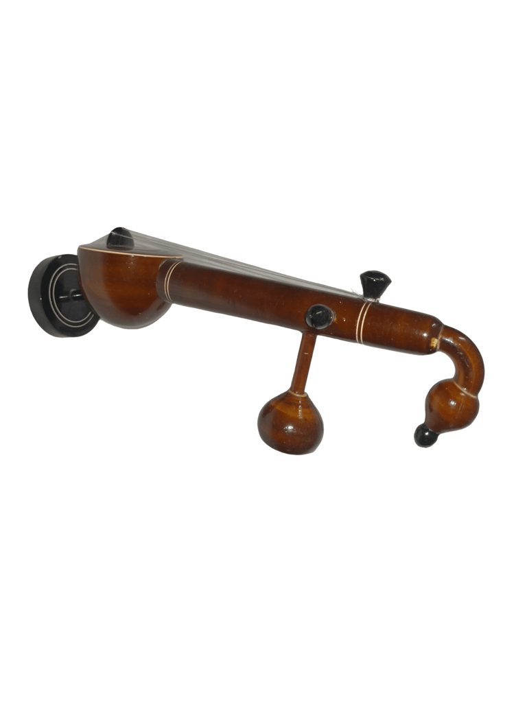 Wooden Veena Decorative Show Item (Brown) view 2