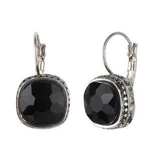 Crystal Stud Earrings for Girls Brass Material Made in India Earrings for Women's Fashion Jewellery for Party view 2