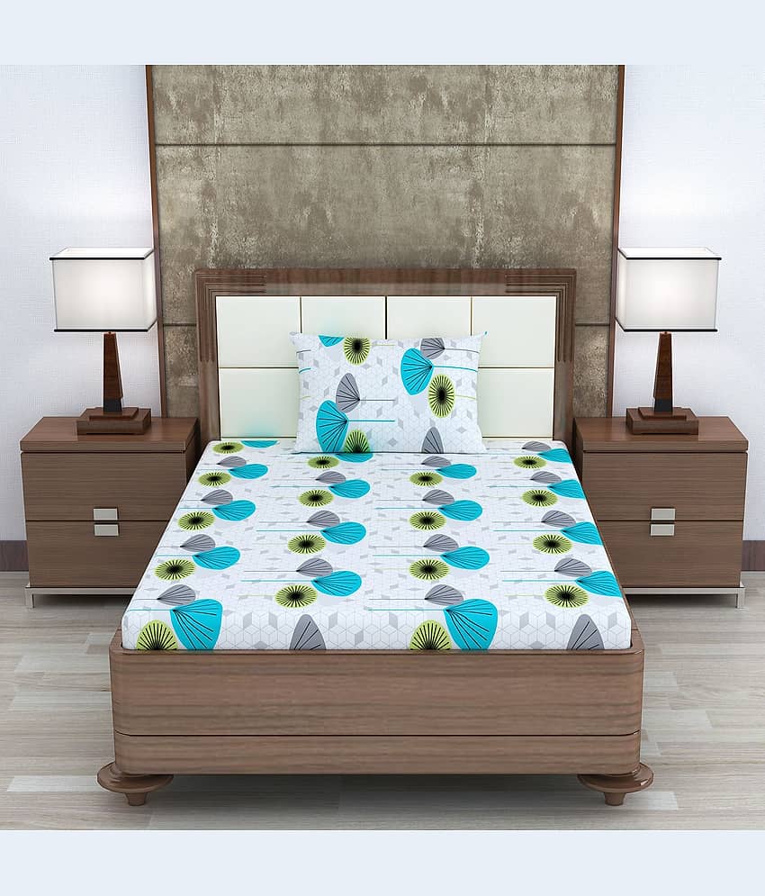 DIVINE CASA Cotton Single Bedsheet ( Off White ) view 2