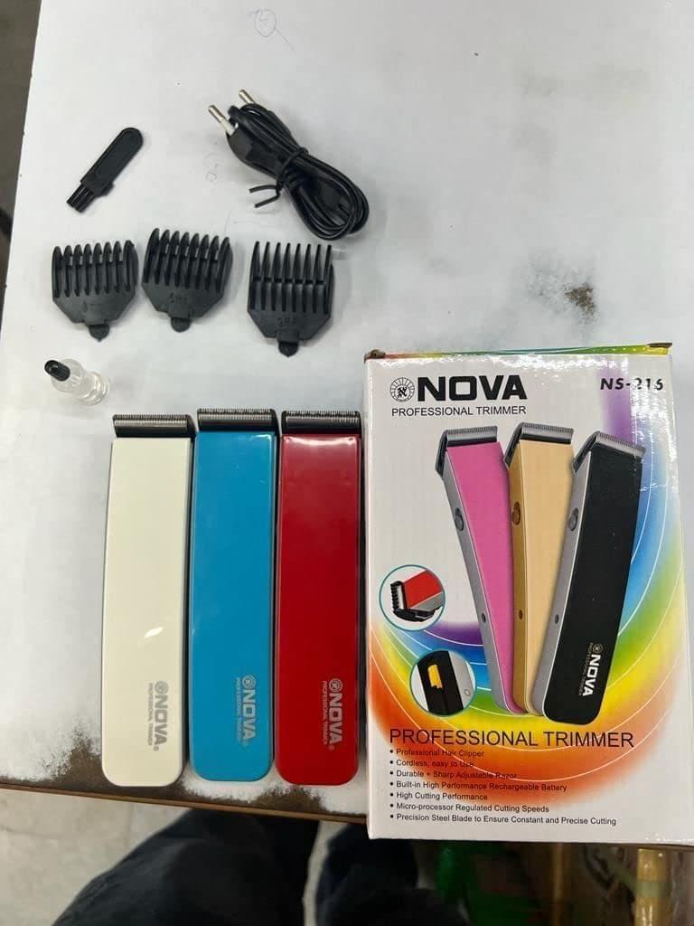 Ali Shipping NS-216 Rechargeable Cordless Beard Trimmer for Men, Black view 2