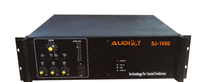 Professional Power Amplifier - 1600 Watts - 2 Channel - Black