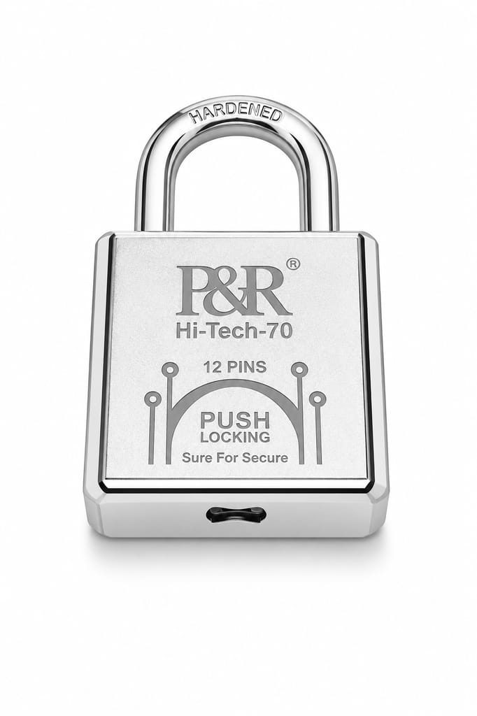 P&R Hi-Tech-70 Premium Security Padlock with 4 Ultra Keys view 2