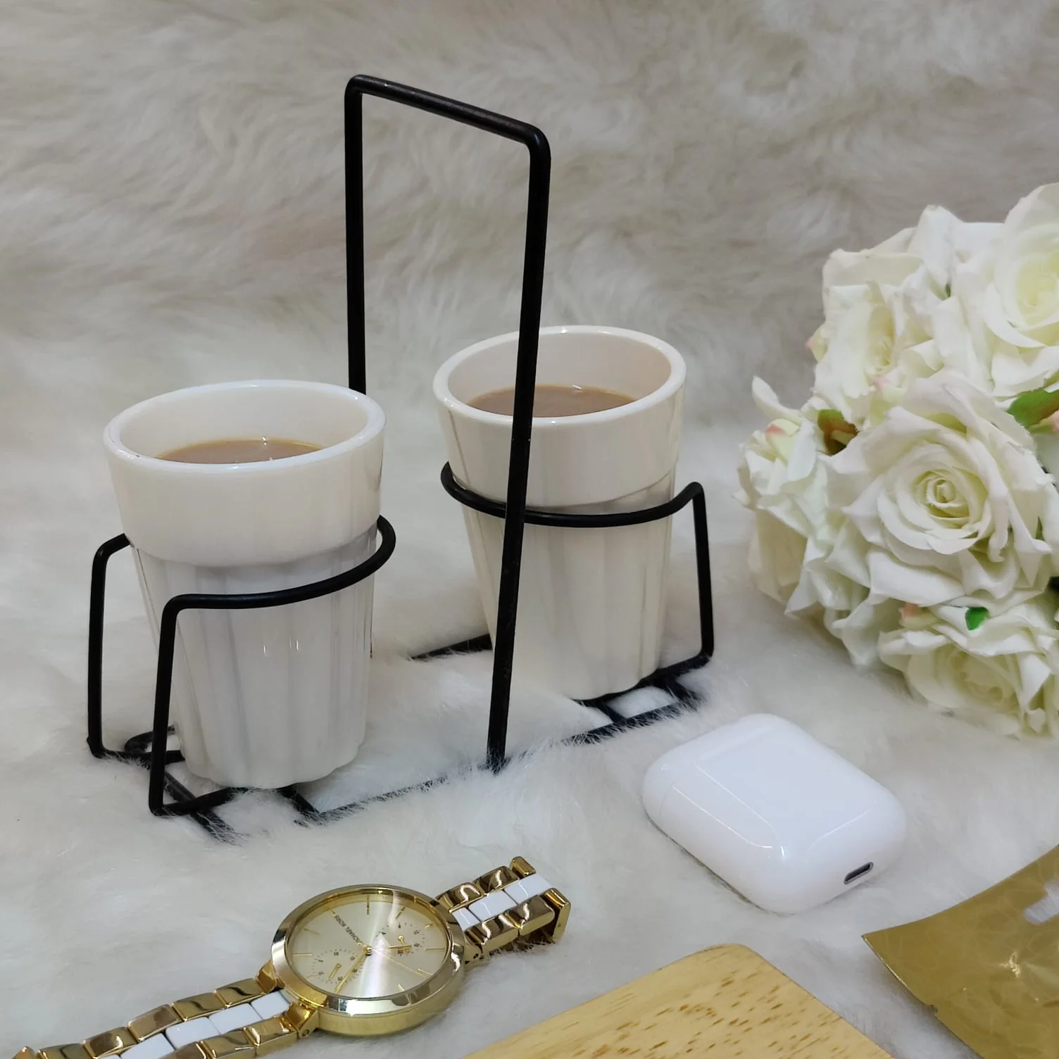 Stallion Barware Multicolour Cutting Chai Set Of 2