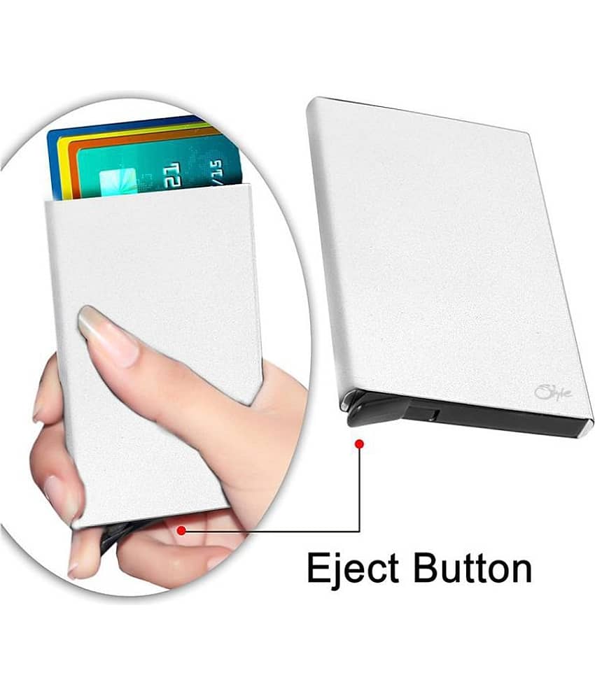 STYLE SHOES Button Silver Card ATM Holder view 2