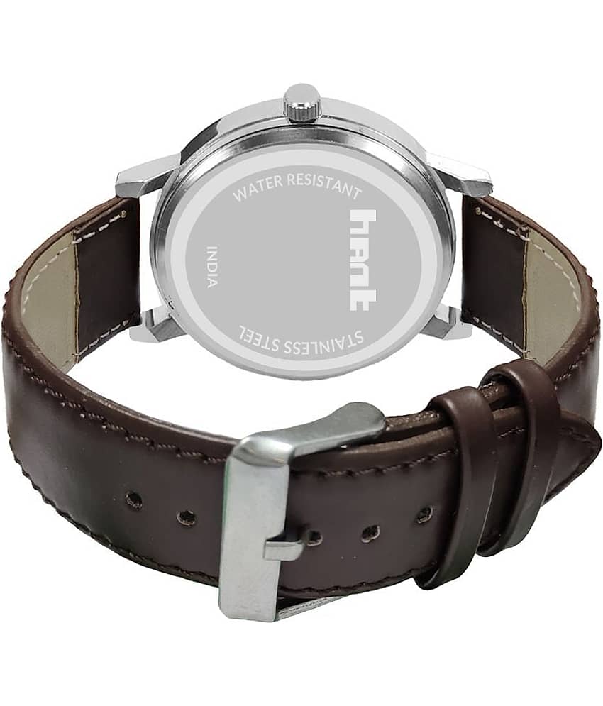 Hant - Brown Leather Analog Men's Watch view 2