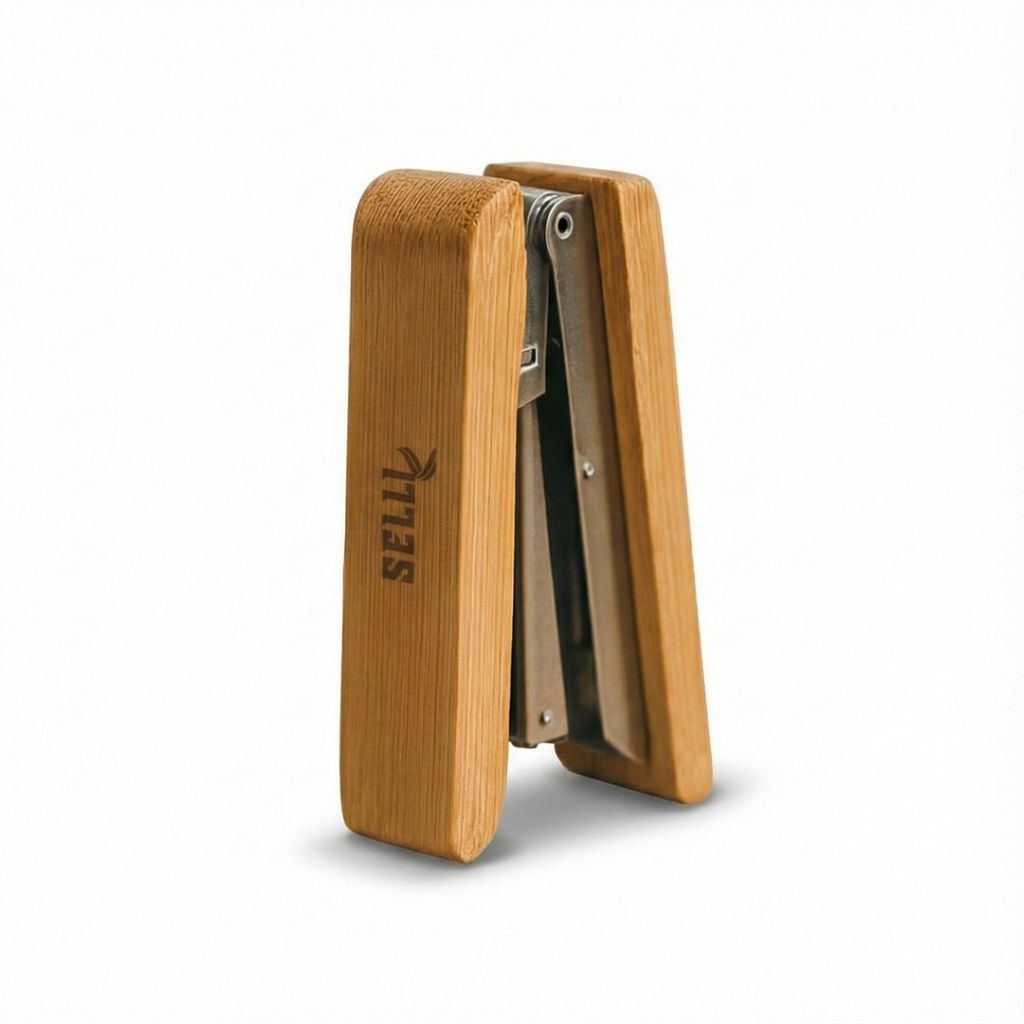 Bamboo Wooden Stapler Eco-Friendly Office Desk Stapler view 2