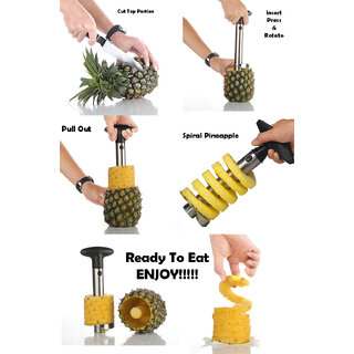 Right Traders Stainless Steel Pineapple Remover ,Corer, Peeler, Slicer view 2